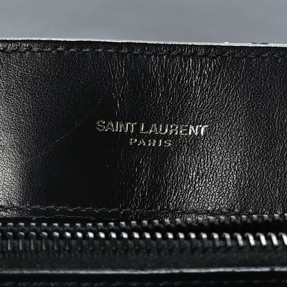 Saint Laurent Calfskin Y Quilted Monogram Monochrome Medium Loulou Chain Satchel Black 6 of 9