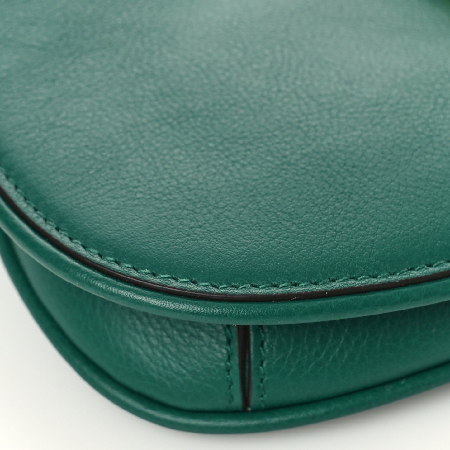 Roxy Calfskin Blondie Chain Shoulder Flap Bag Emerald