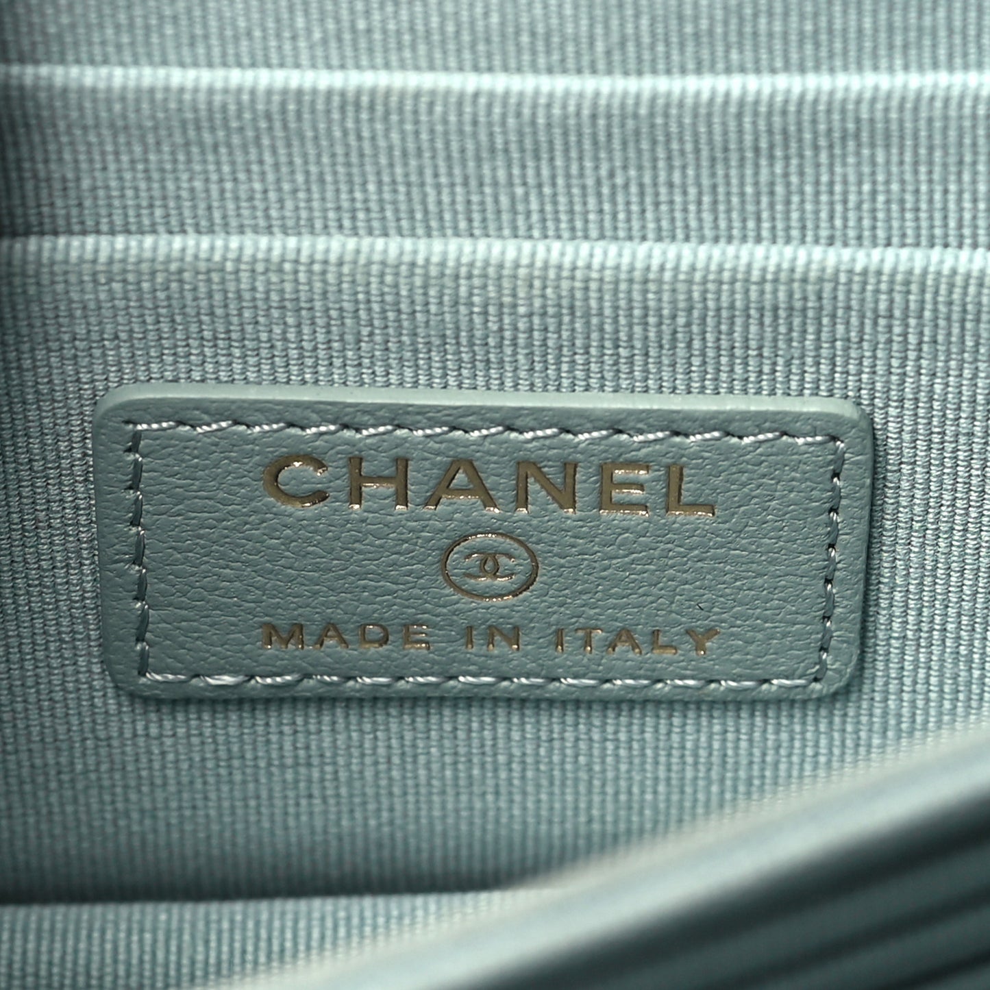 Lambskin Quilted Mini Trendy CC Wallet On Chain WOC Grey