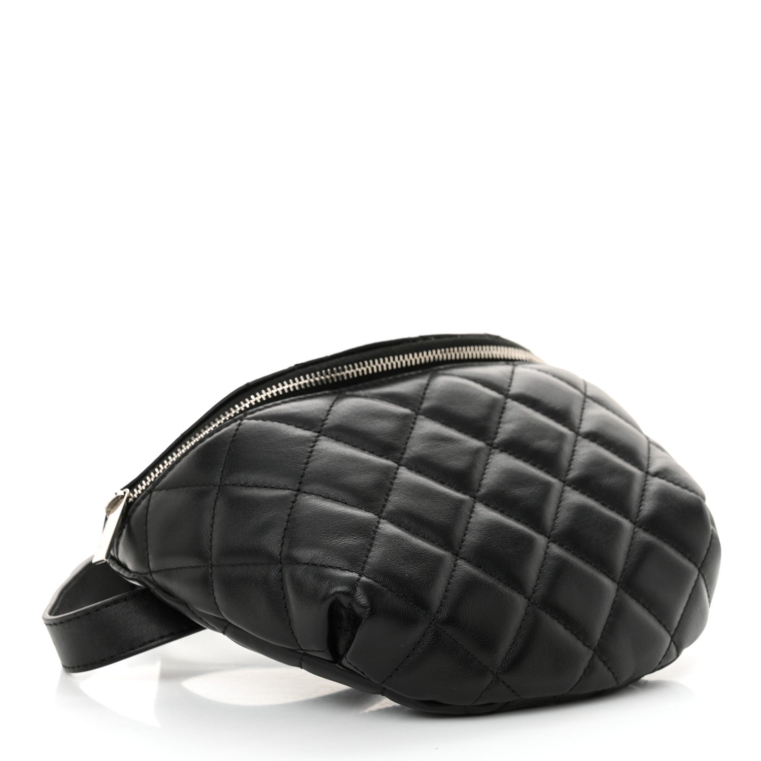 Chanel Calfskin Quilted Waist Belt Bag Black 4 of 12