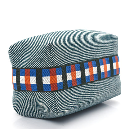 Hermes Wool Small Bride-A-Brac H Natte Pouch Bleu 4 of 10