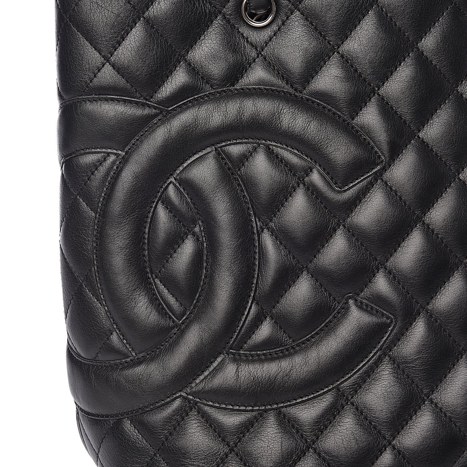 Chanel Calfskin Quilted Medium Cambon Tote Black 12 of 14