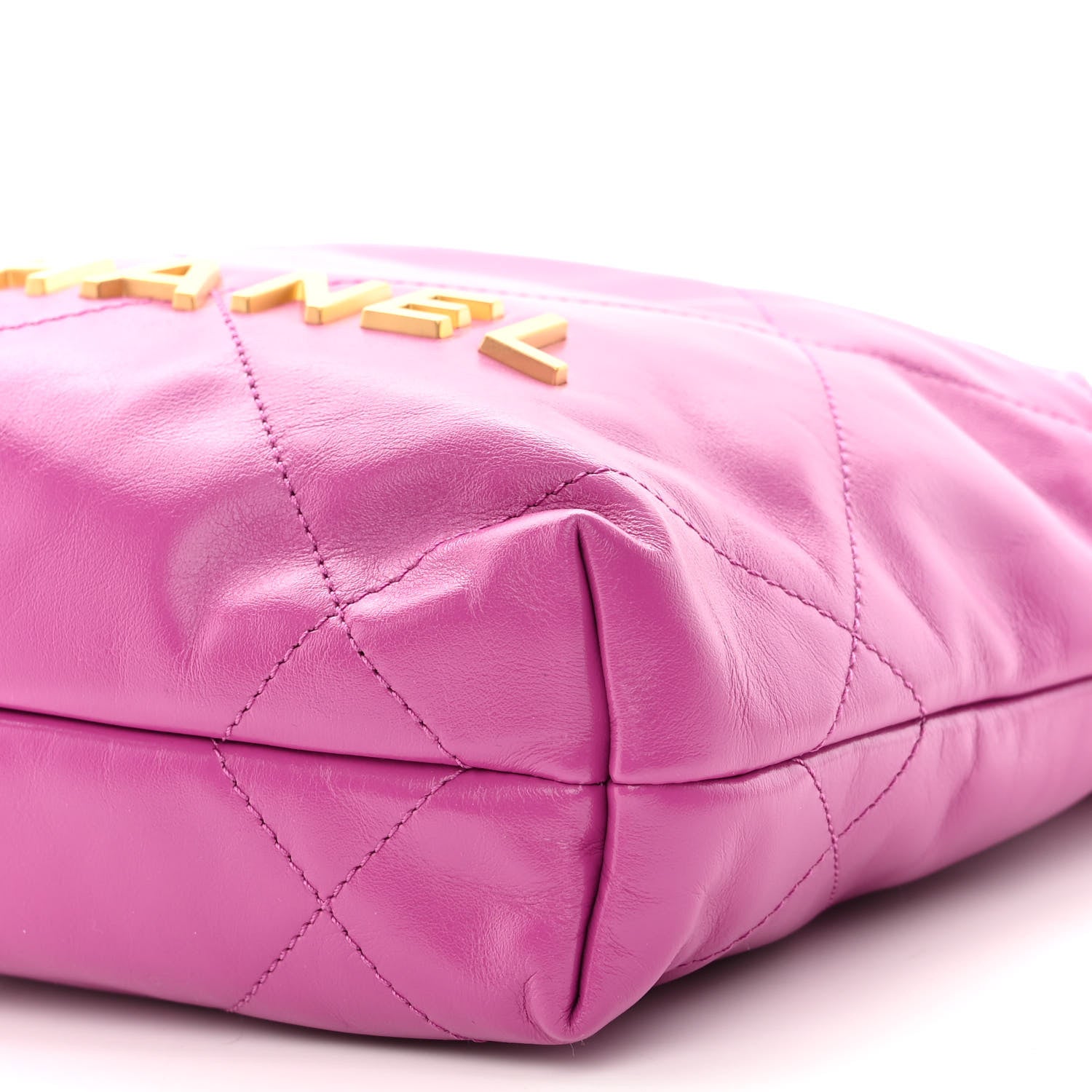 Chanel Shiny Calfskin Quilted Mini Chanel 22 Purple 10 of 10