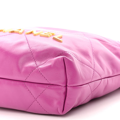 Chanel Shiny Calfskin Quilted Mini Chanel 22 Purple 10 of 10