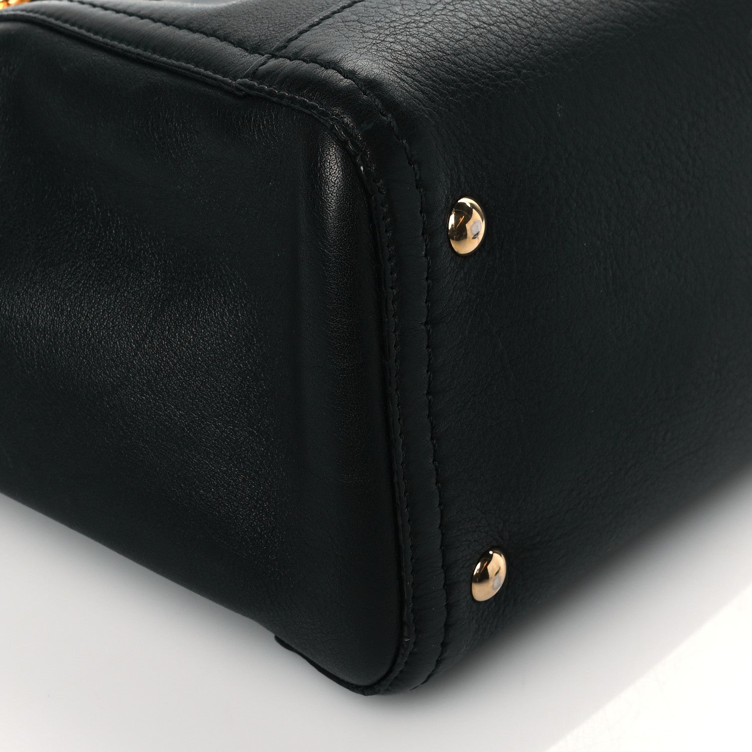 Salvatore Ferragamo Calfskin Small Verve Double Zip Tote Black 8 of 9