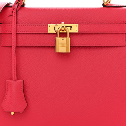 Hermes Epsom Kelly Sellier 25 Rose Extreme 8 of 11