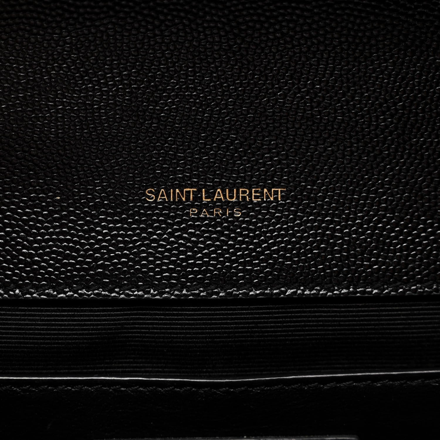 Saint Laurent Grain De Poudre Textured Mixed Matelasse Triquilt Medium Monogram Satchel Black 6 of 12