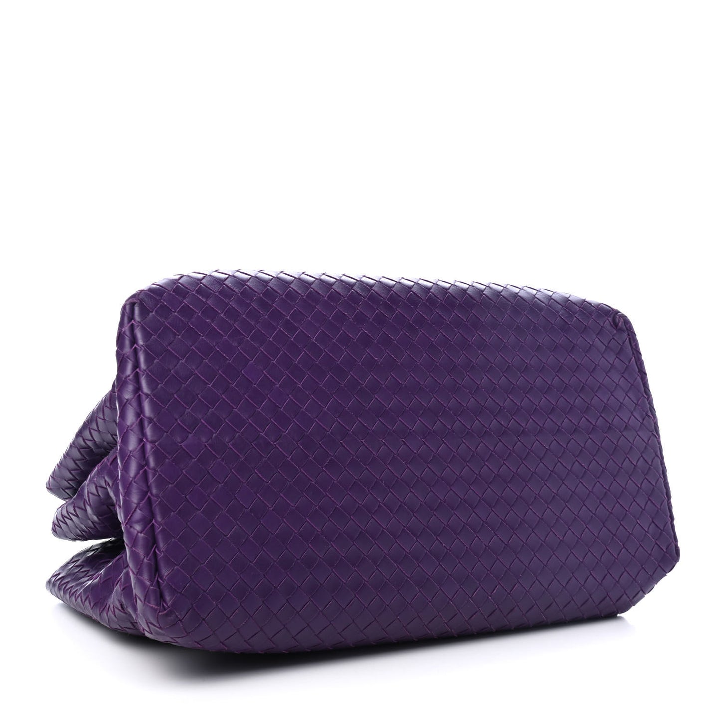 Nappa Intrecciato Medium Roma Tote Plum