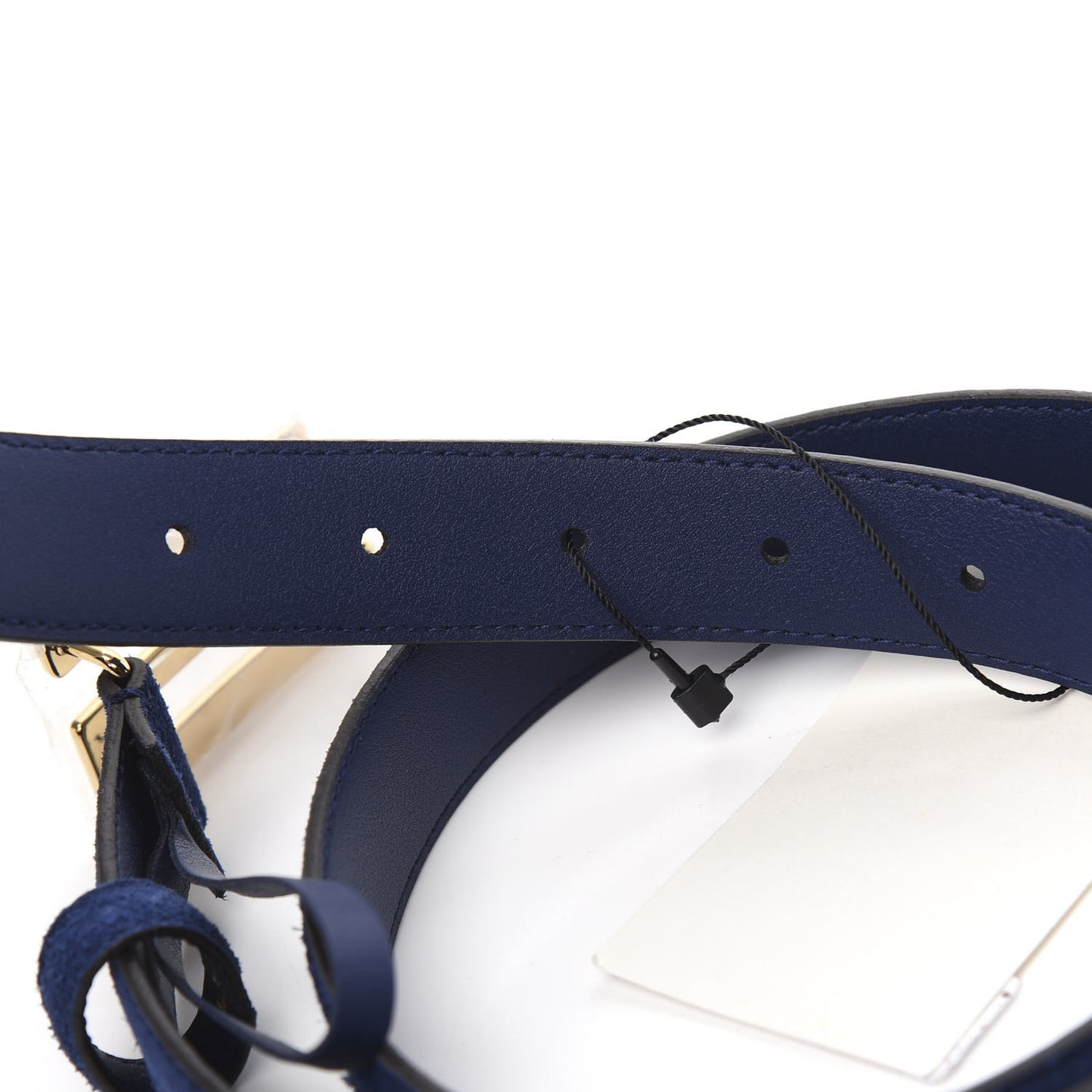 Suede Icaro G Cube 25mm Belt 80 32 Dark Navy
