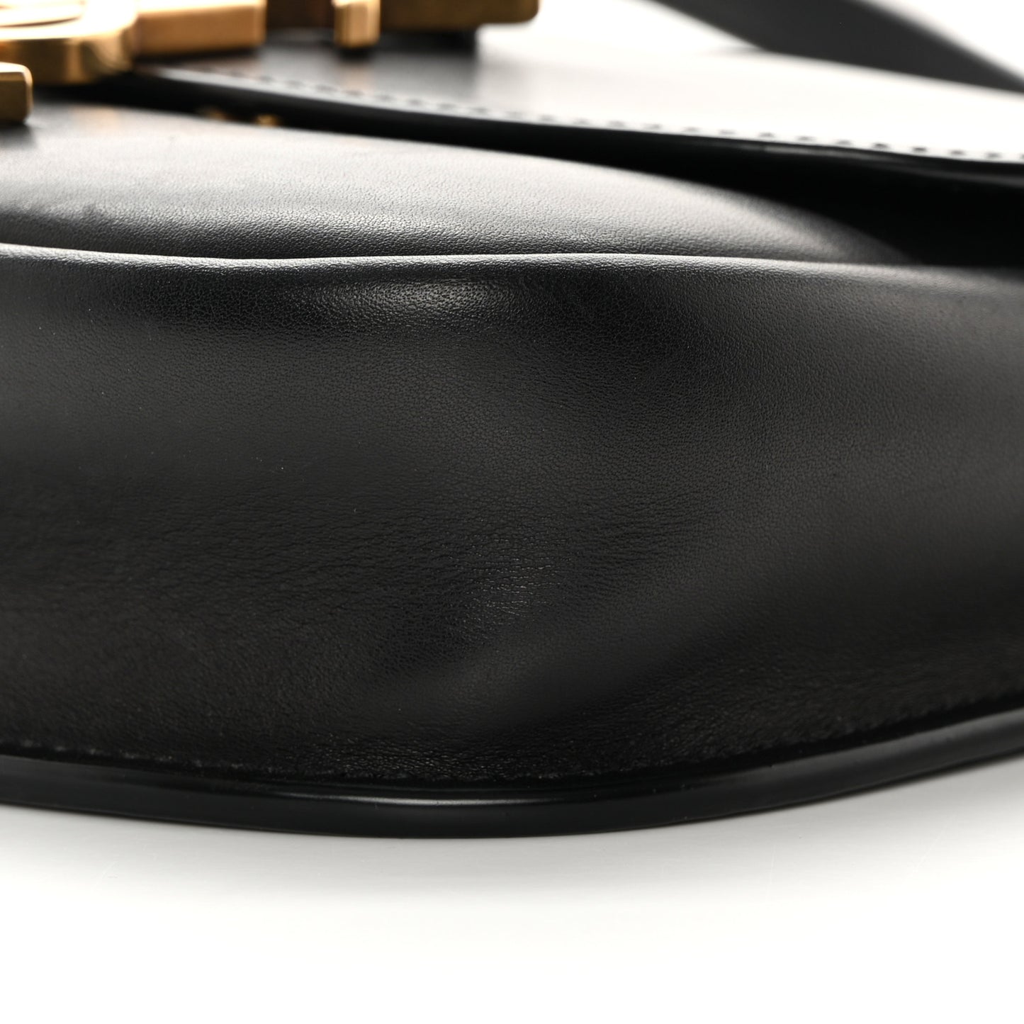 Smooth Calfskin Classic Monogram Small Kaia Satchel Black