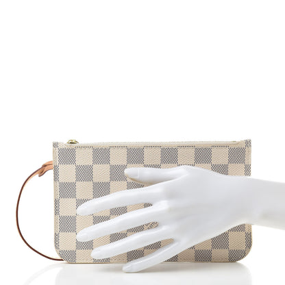 Louis Vuitton Damier Azur Neverfull PM Pochette 2 of 7