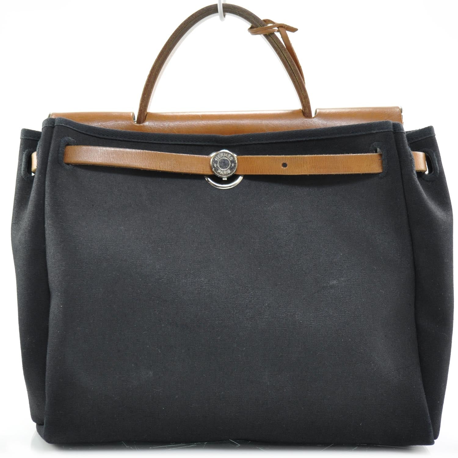 Hermes Toile HERBAG PM Black 1 of 10