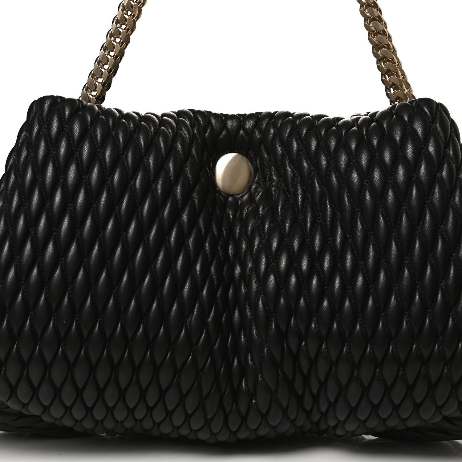 Proenza Schouler Lambskin Quilted Tobo Chain Shoulder Bag Black 7 of 9
