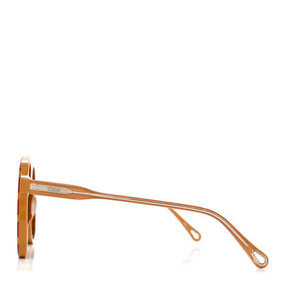 Chloe Acetate Sunglasses CH0128S Red Yellow Brown 3 of 7