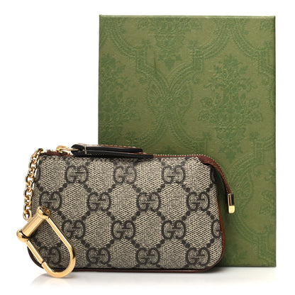Gucci GG Supreme Monogram Key Case Beige Ebony Cuir 11 of 11