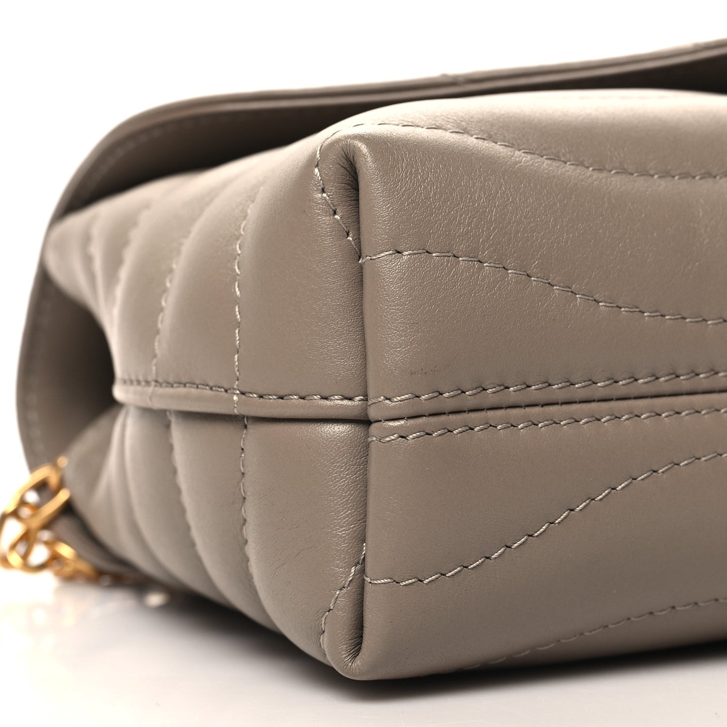 Calfskin LV New Wave Chain Bag Taupe