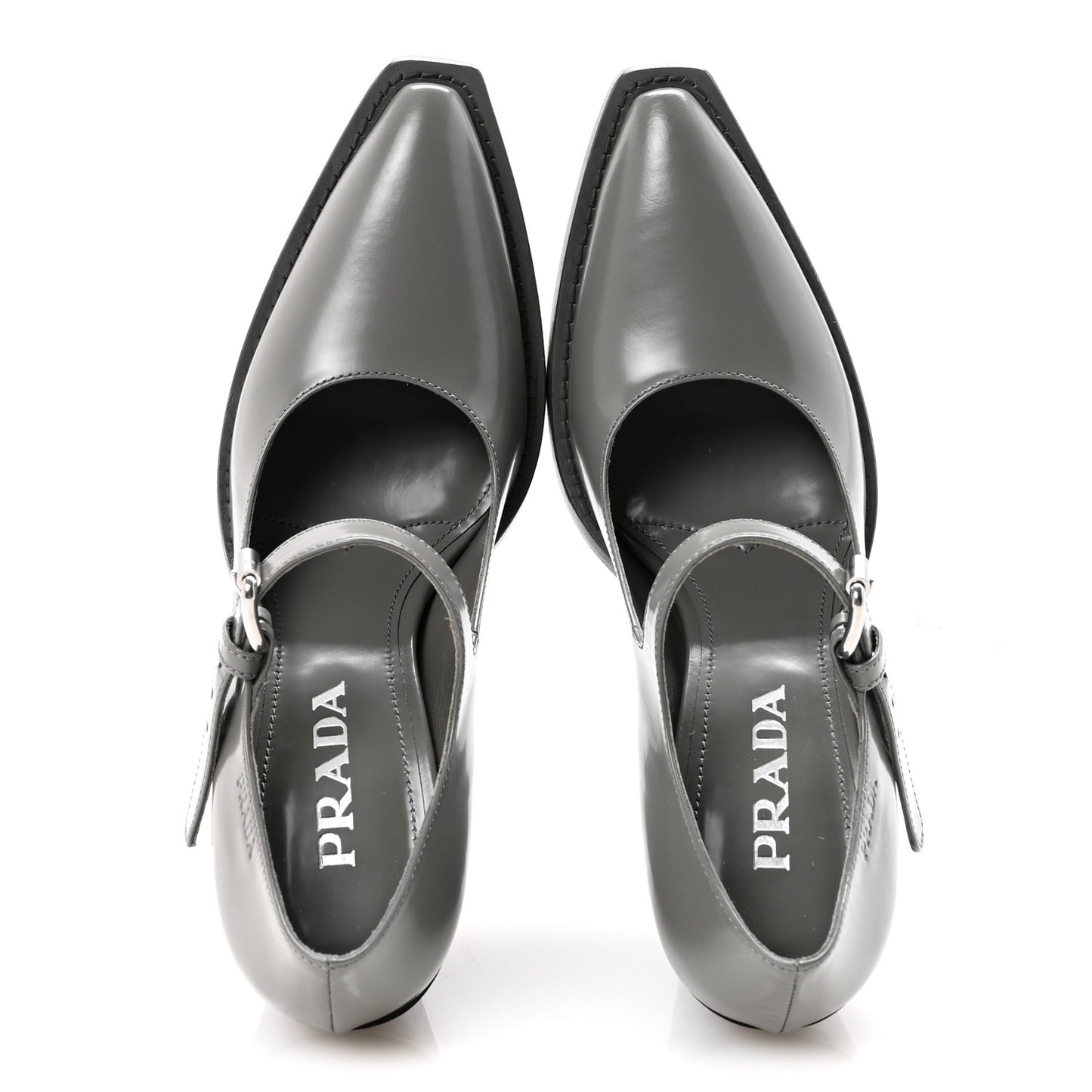 Spazzolato Mary Jane 90mm Pumps 36.5 Marmo