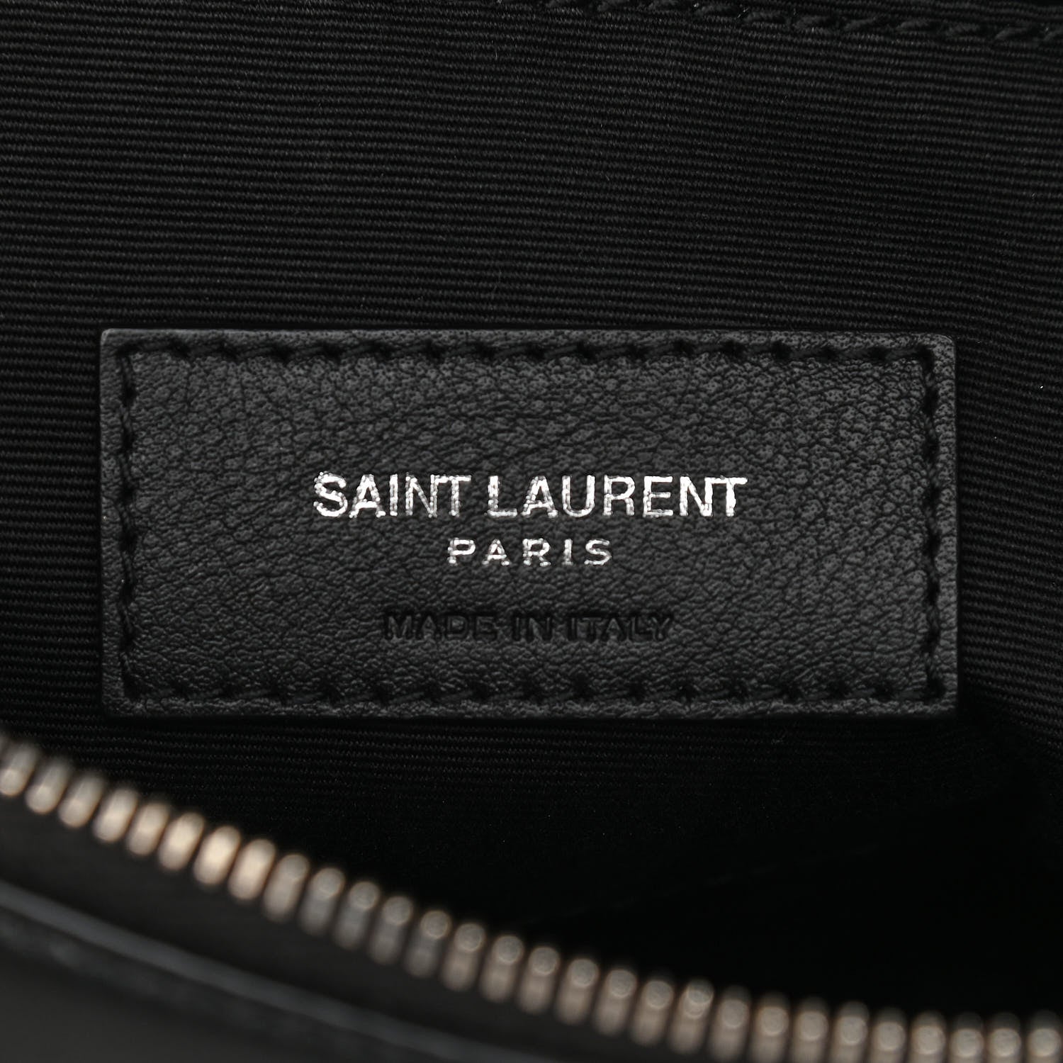 Saint Laurent Calfskin Monogram Belt Bag Black 6 of 11