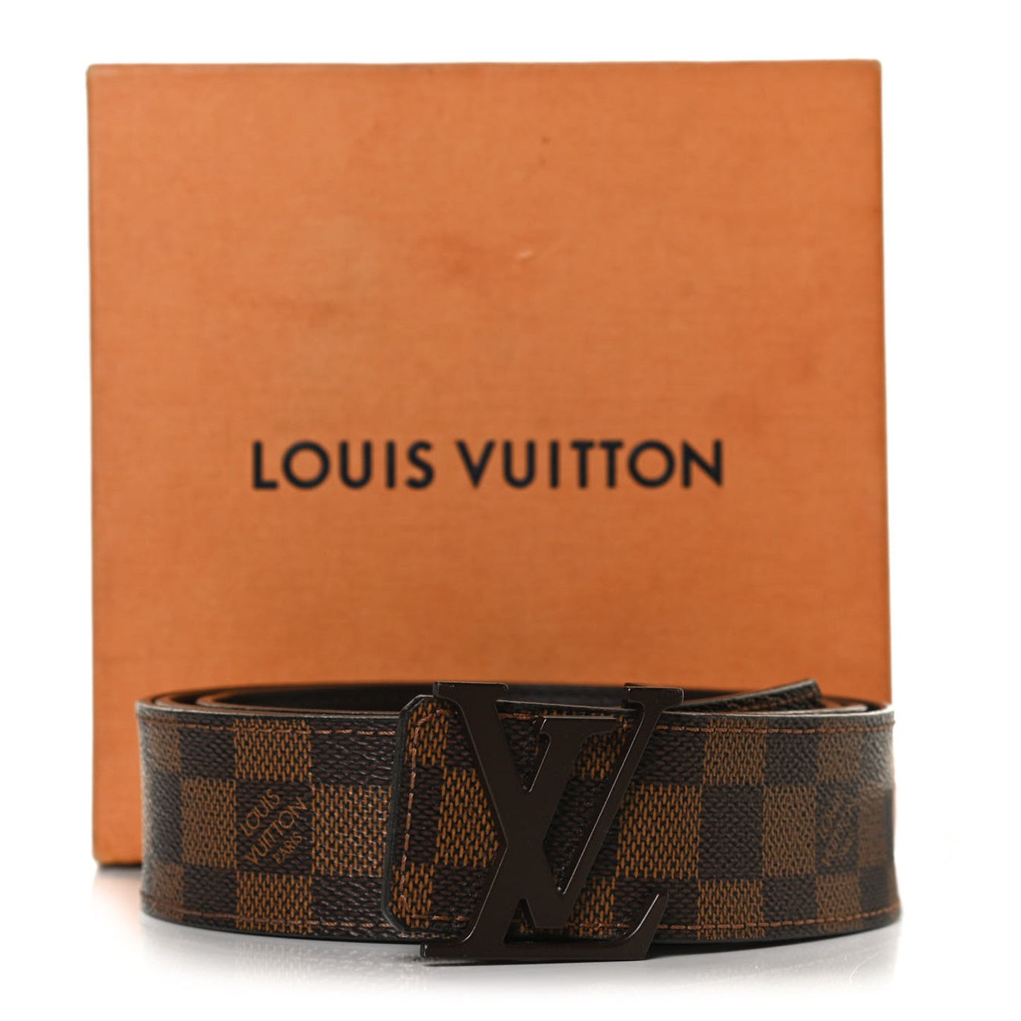 Damier Ebene 40mm LV Initiales Belt 120 48