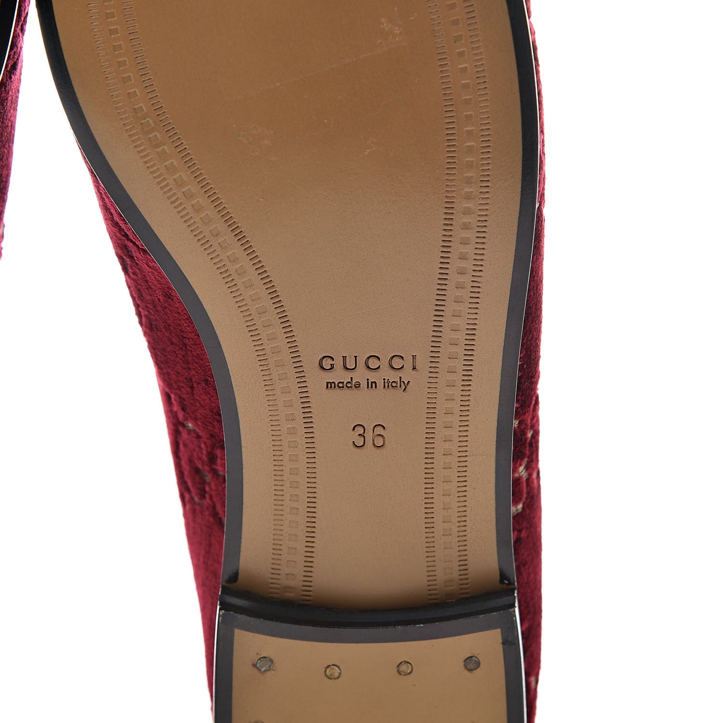 Velvet Malaga Kid GG Monogram Horsebit Womens Jordaan Loafers 36 Red Cipria Romantic Cerise