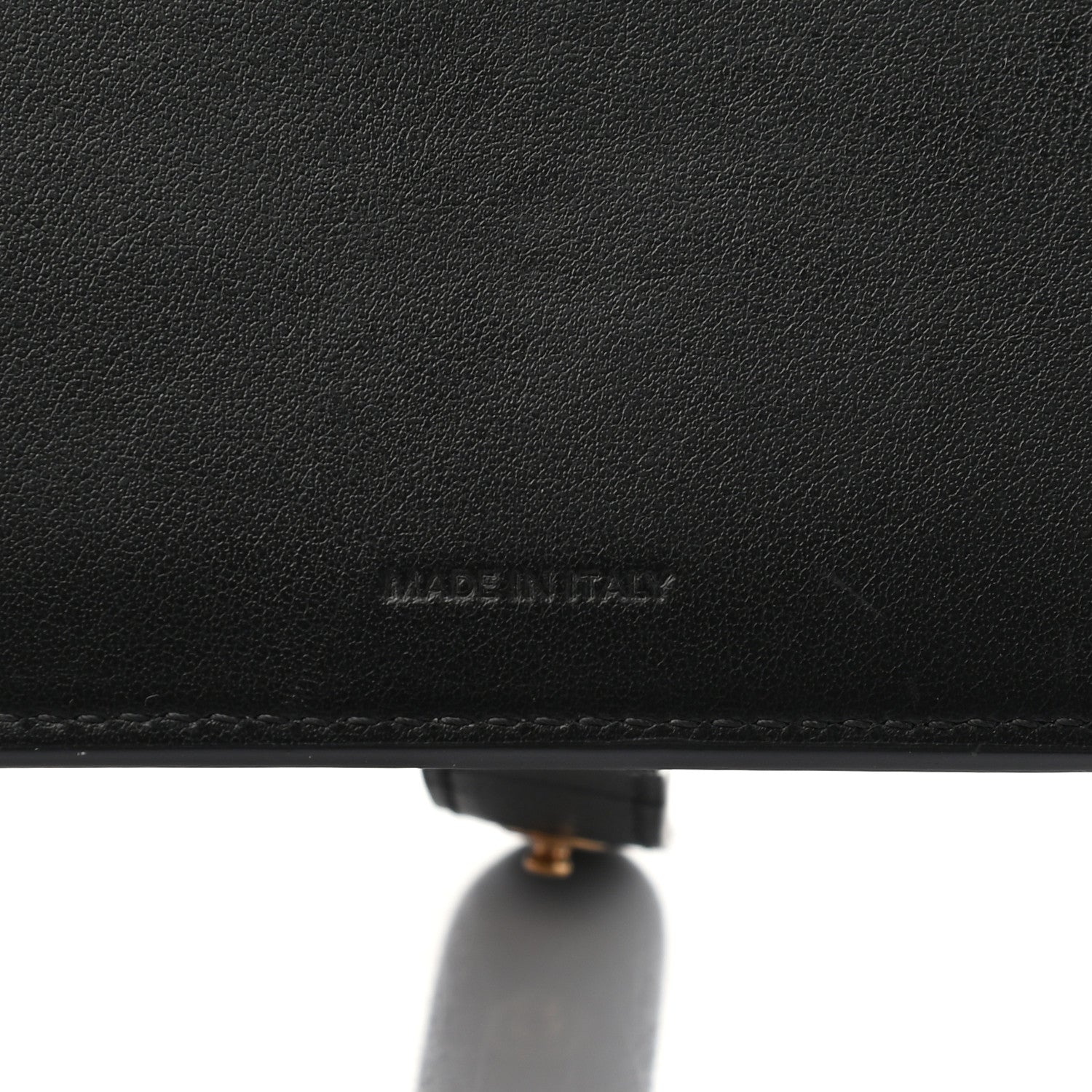 Celine Grained Calfskin Large Multifunction Strap Wallet Black 7 of 7
