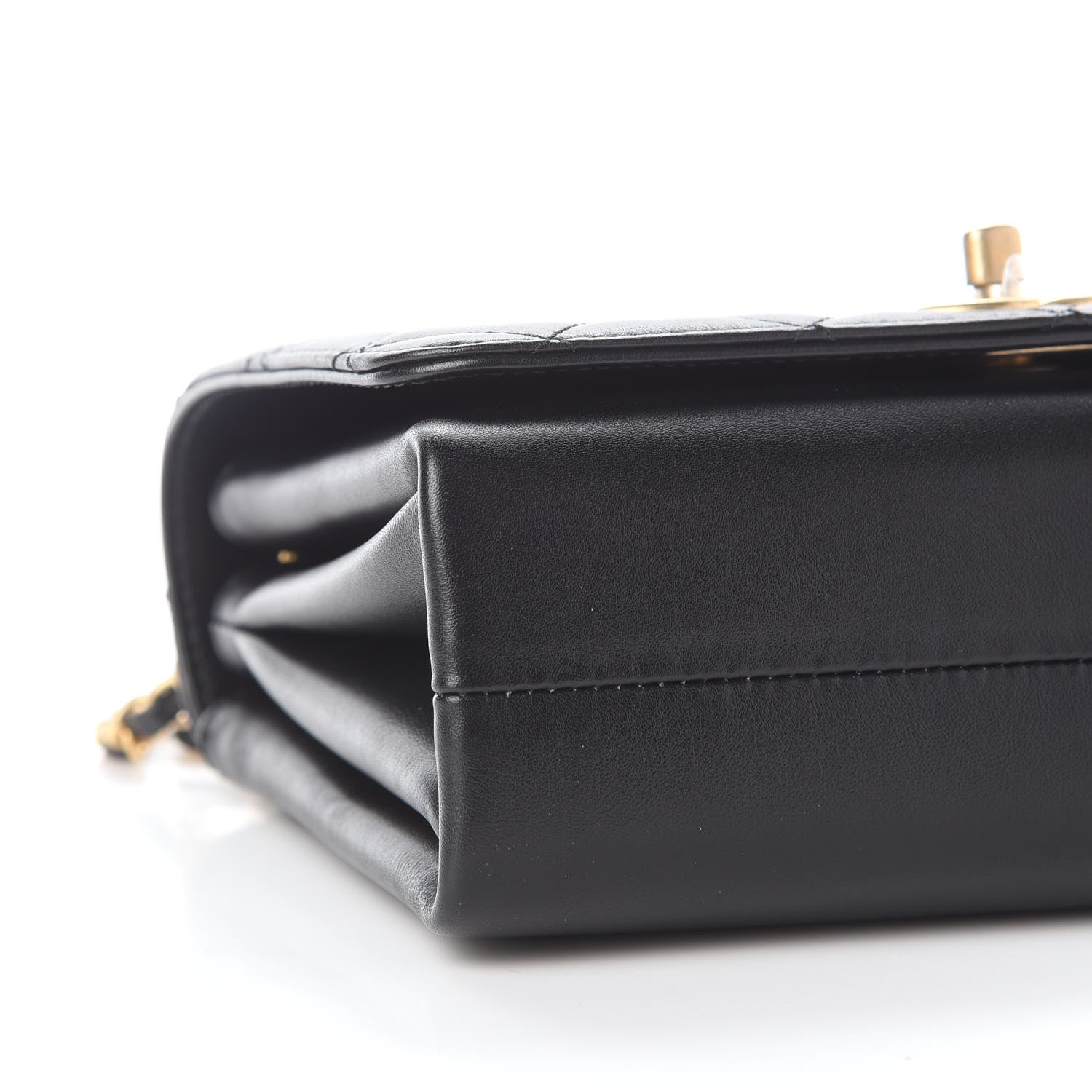 Chanel Calfskin Quilted Pearl Jewel Chain Flap Black 7 of 8