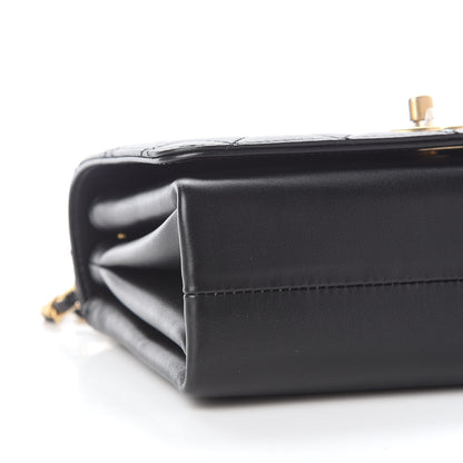 Chanel Calfskin Quilted Pearl Jewel Chain Flap Black 7 of 8