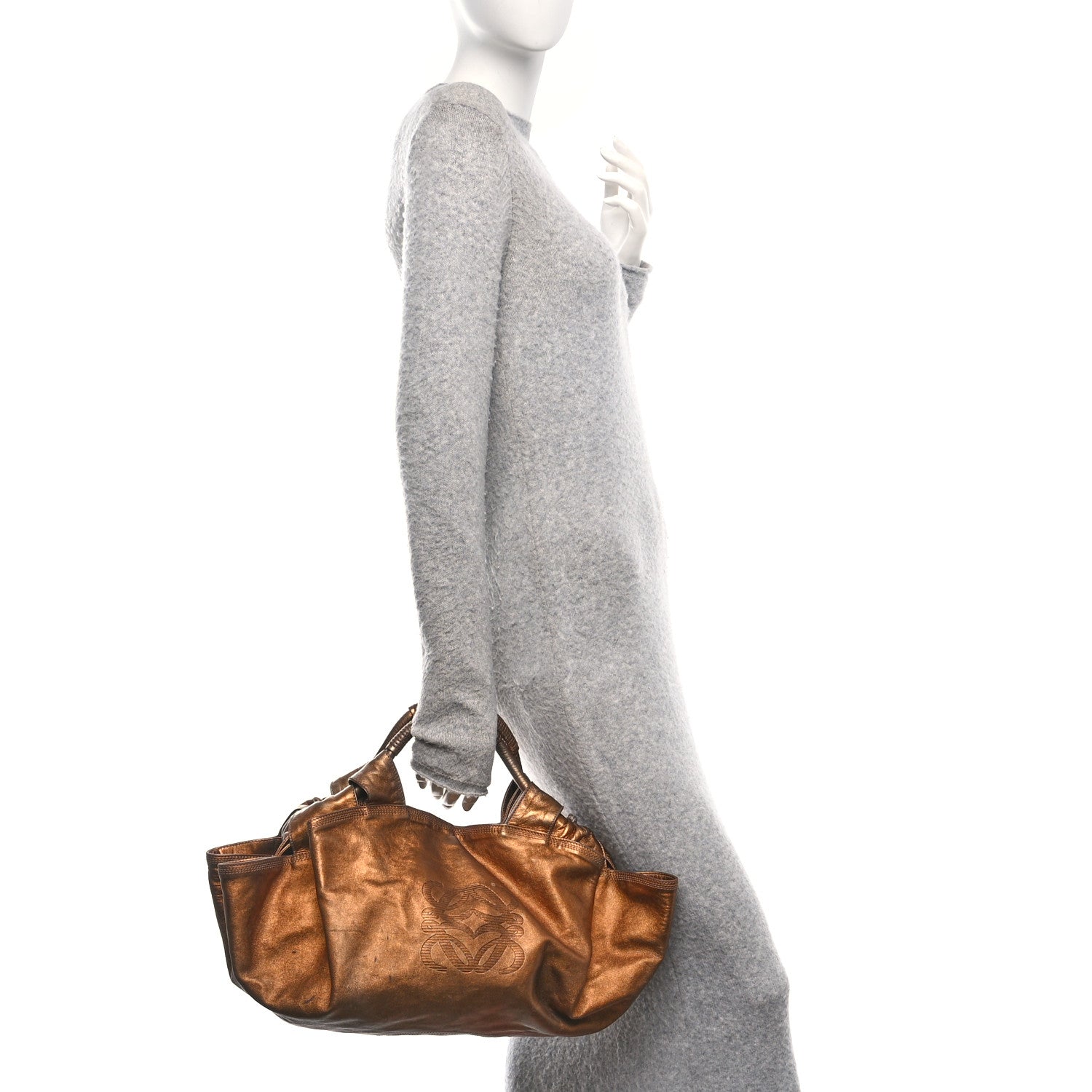 Loewe Metallic Nappa Aire Shoulder Bag Bronce 3 of 9