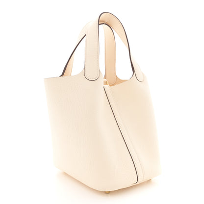 Hermes Taurillon Clemence Picotin Lock 18 PM Nata 3 of 11