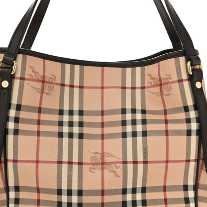 Burberry Haymarket Check Small Canterbury Tote Chocolate 8 of 16