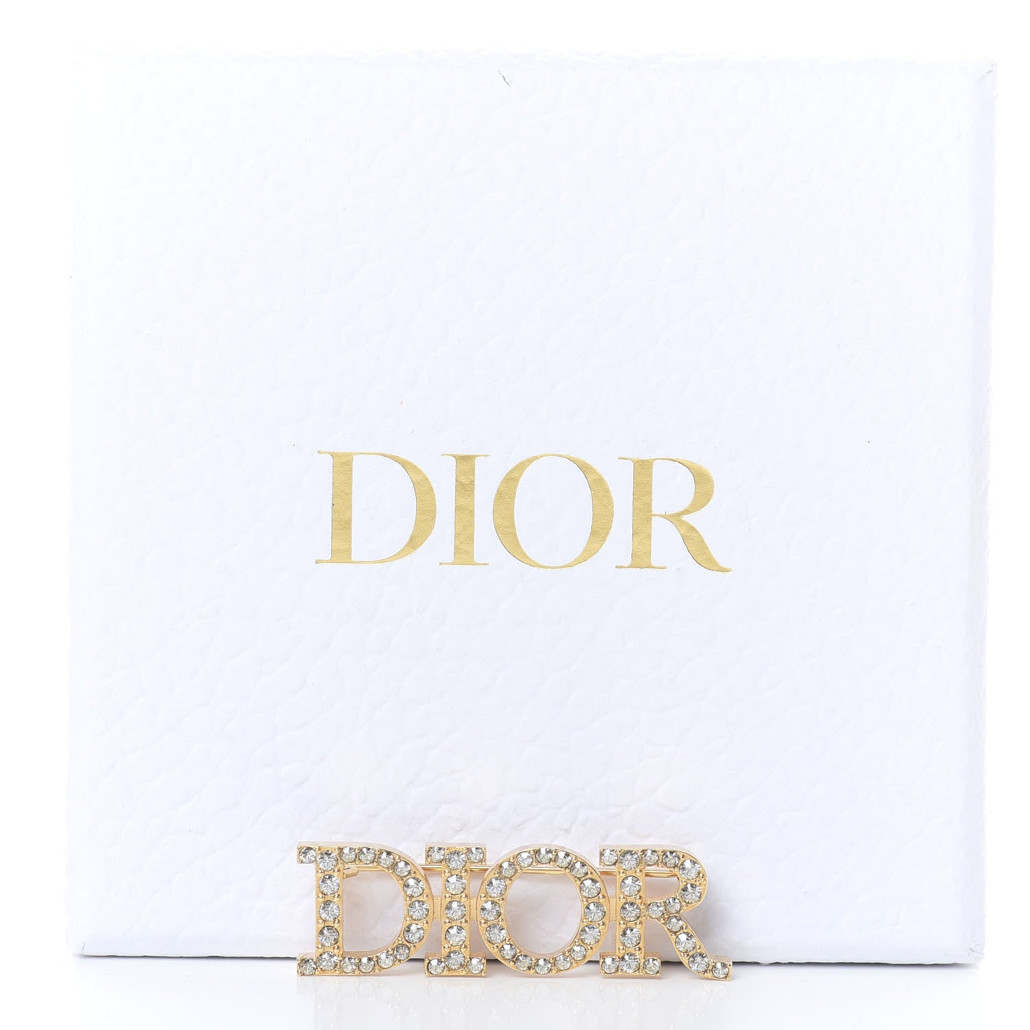 Christian Dior Metal Crystal Dio(r)evolution Brooch Gold 4 of 4