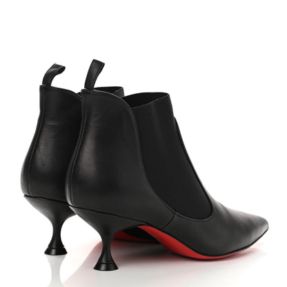 Christian Louboutin Calfskin Carnavague 55 Ankle Boots 38 Black 4 of 9