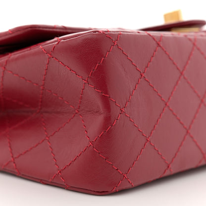 Chanel Aged Calfskin Quilted 2.55 Reissue 225 Flap Red 9 of 11