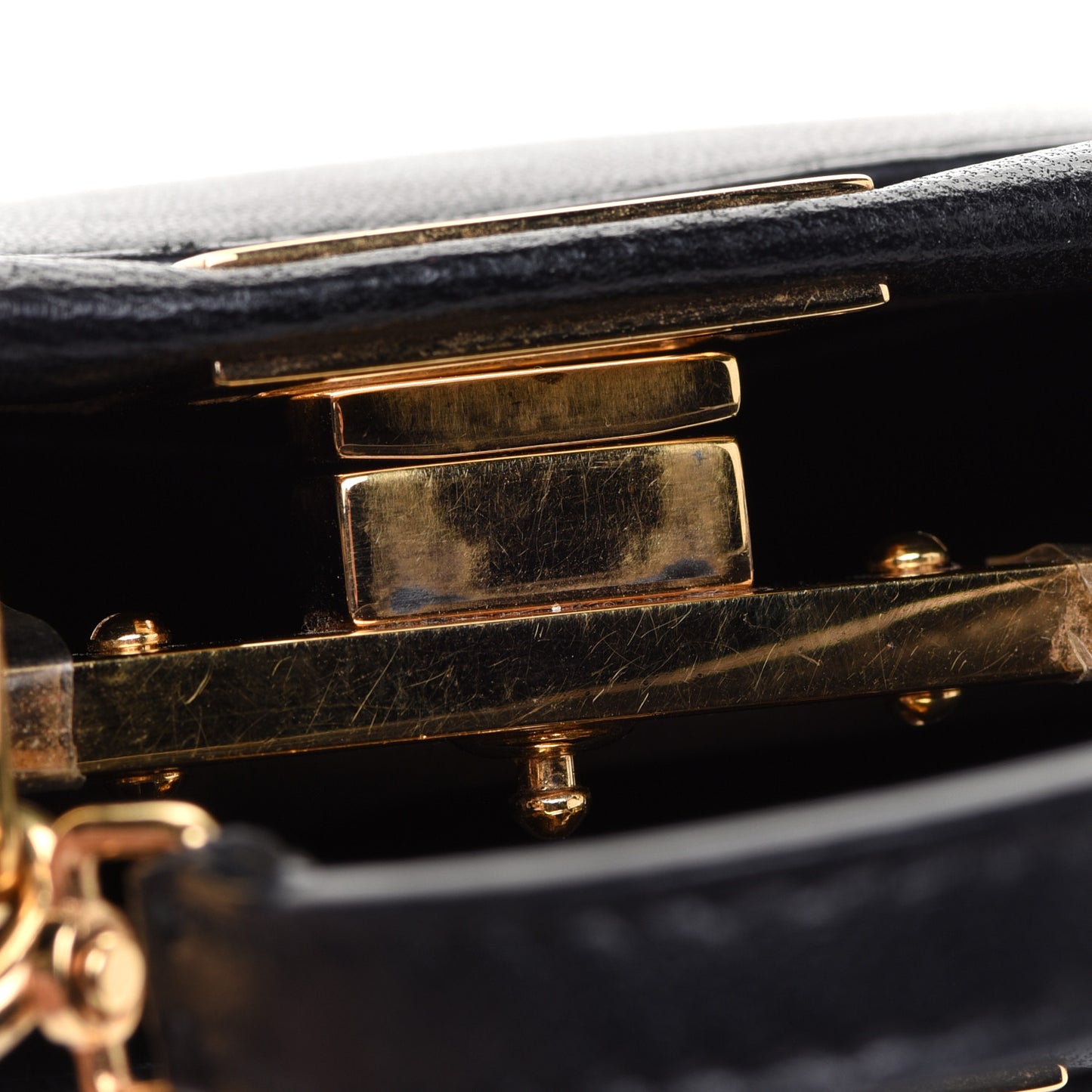 Nappa Micro Peekaboo Iconic Satchel Black