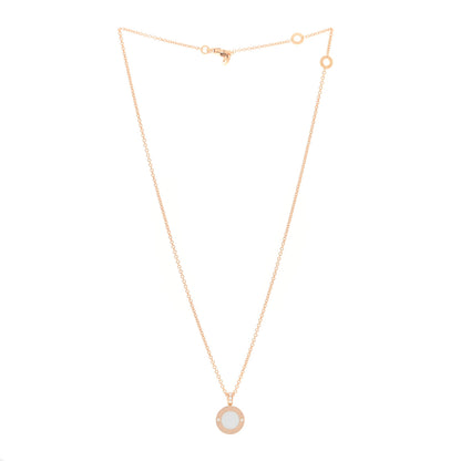Bulgari 18K Rose Gold Diamond Black Onyx Mother of Pearl BVLGARI BVLGARI Pendant Necklace 3 of 5