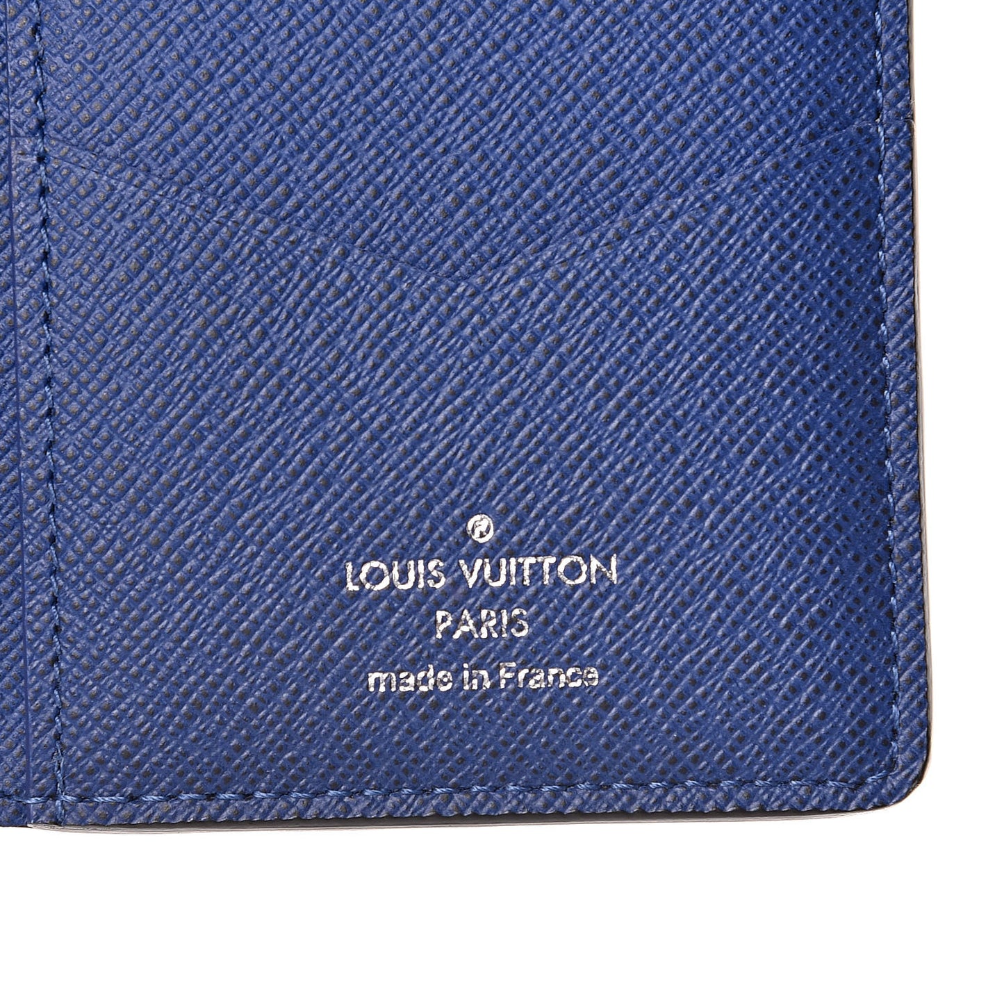 Monogram Taiga Pocket Organizer Cobalt