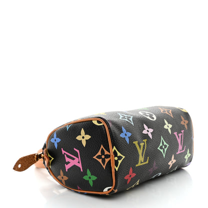 Louis Vuitton Monogram Multicolor Mini Sac HL Speedy Black 4 of 9