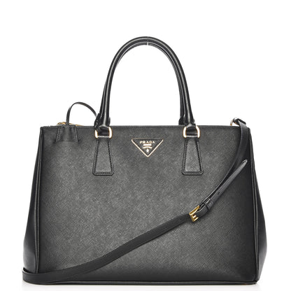 Prada Saffiano Medium Galleria Double Zip Tote Black 1 of 7