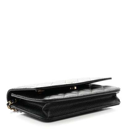 Chanel Caviar Quilted Wallet on Chain WOC Black 4 of 11