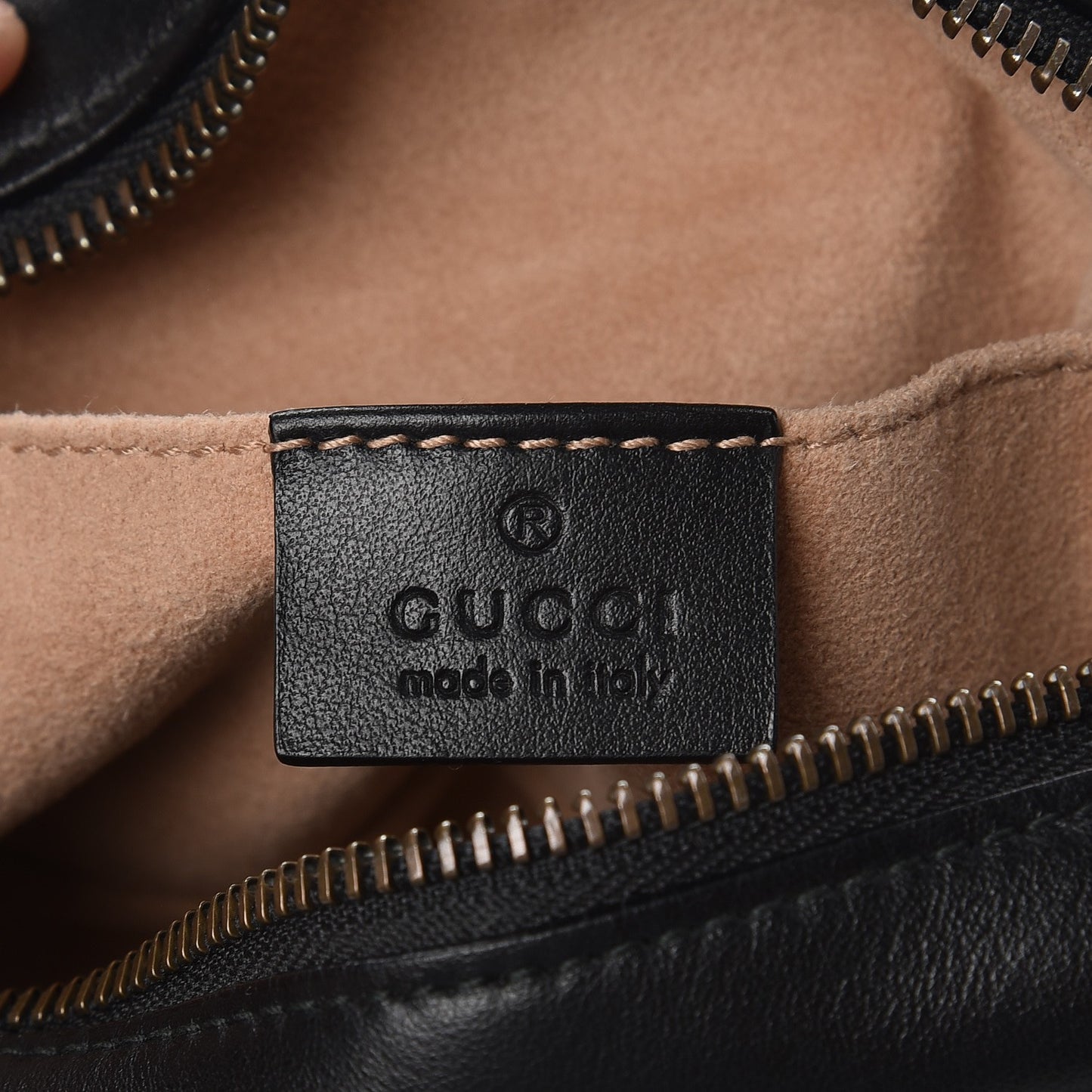 Calfskin Matelasse Mini GG Marmont Chain Shoulder Bag Black