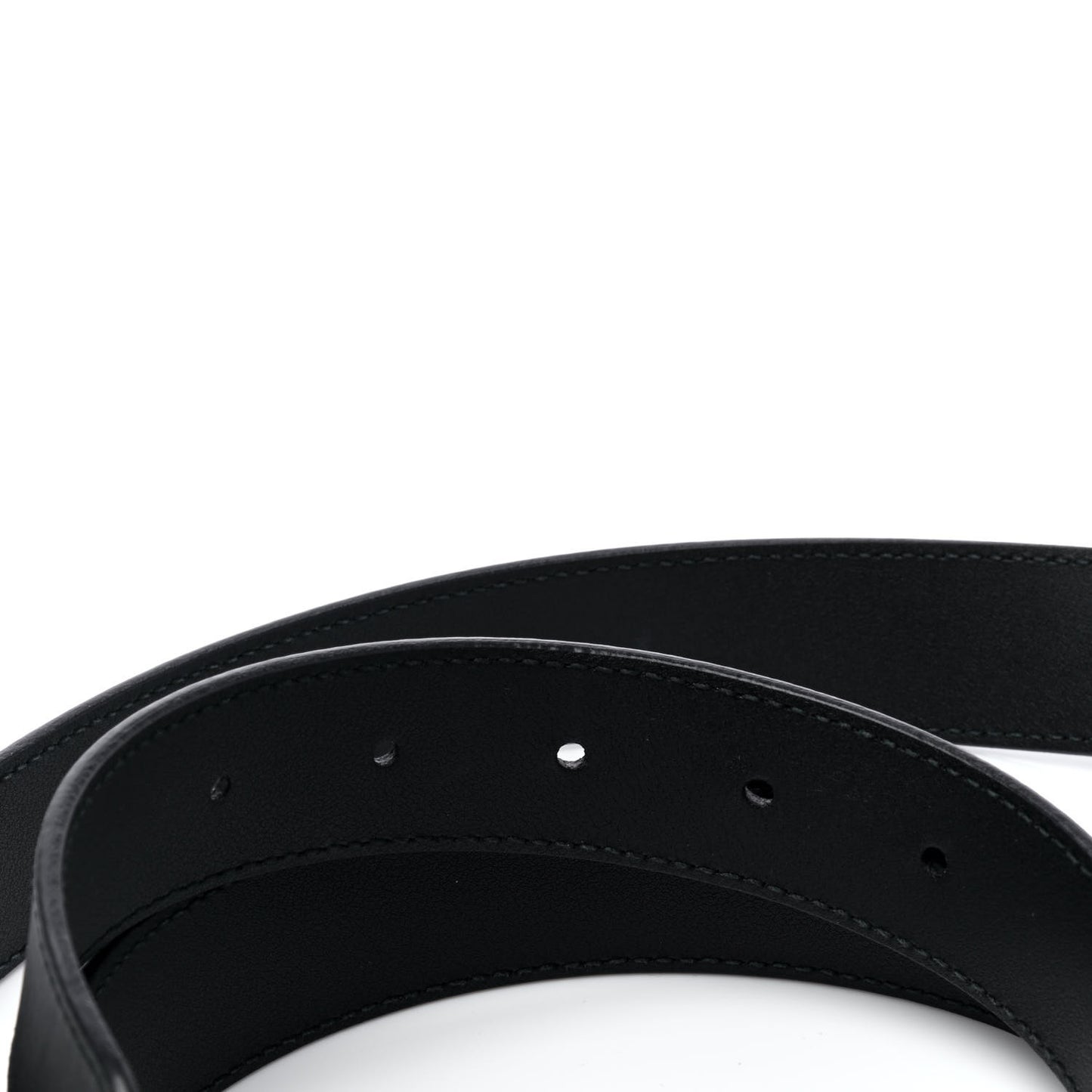 Moon Calfskin Double G 30mm Belt 115 46 Black