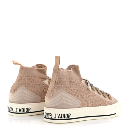 Christian Dior Technical Mesh Cannage Womens Walk'n Dior High Top Sneakers 40.5 Nude 5 of 10