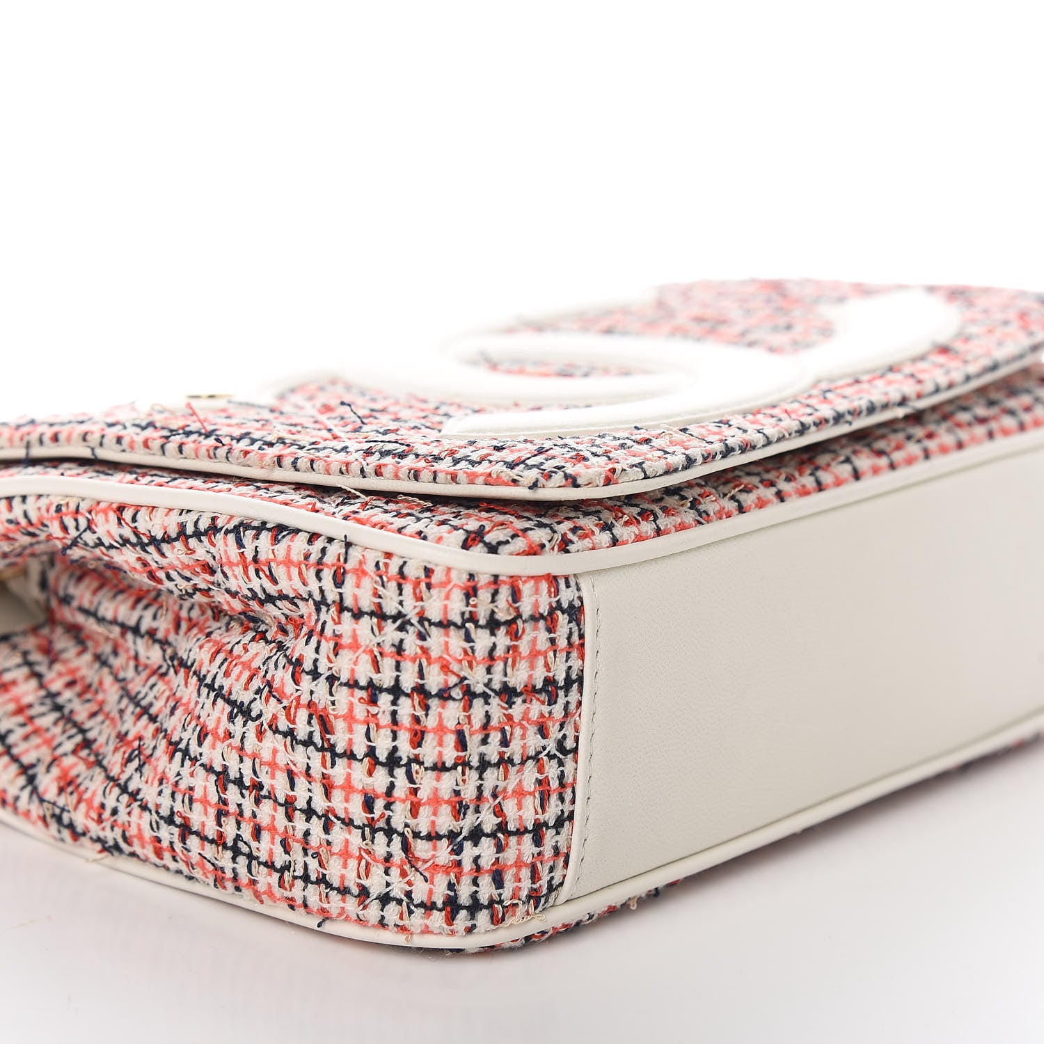 Chanel Tweed Lambskin Timeless Flap White 6 of 12