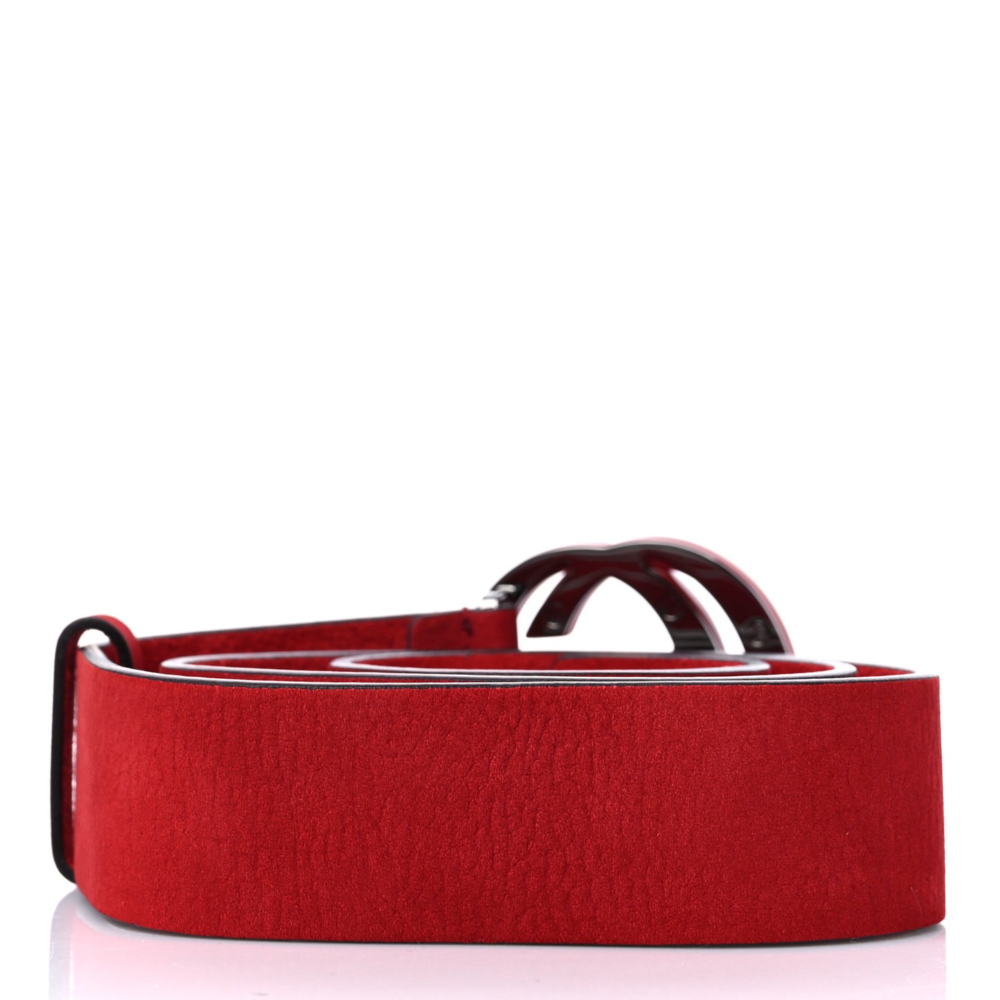 Nubuck Interlocking G Belt 90 36 Red
