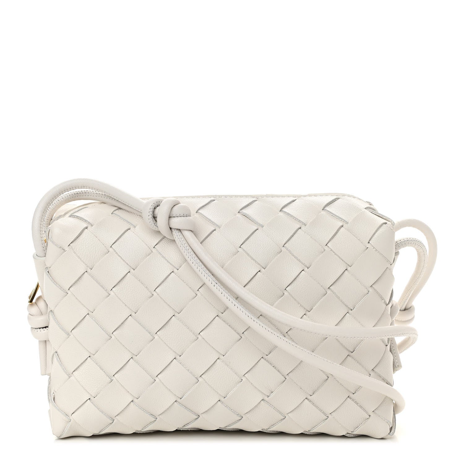 Bottega Veneta Nappa Intrecciato Mini Loop Camera Bag White 1 of 9