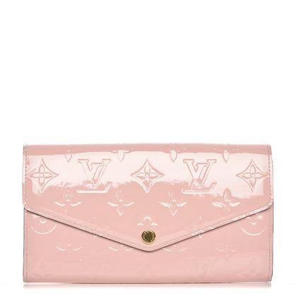 Louis Vuitton Vernis Sarah Wallet NM Rose Ballerine 1 of 7