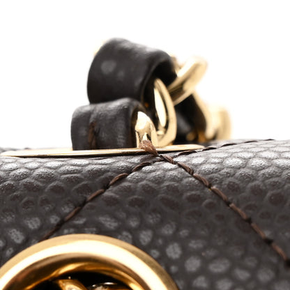 Chanel Caviar Quilted Medium Double Flap Brown 11 of 12
