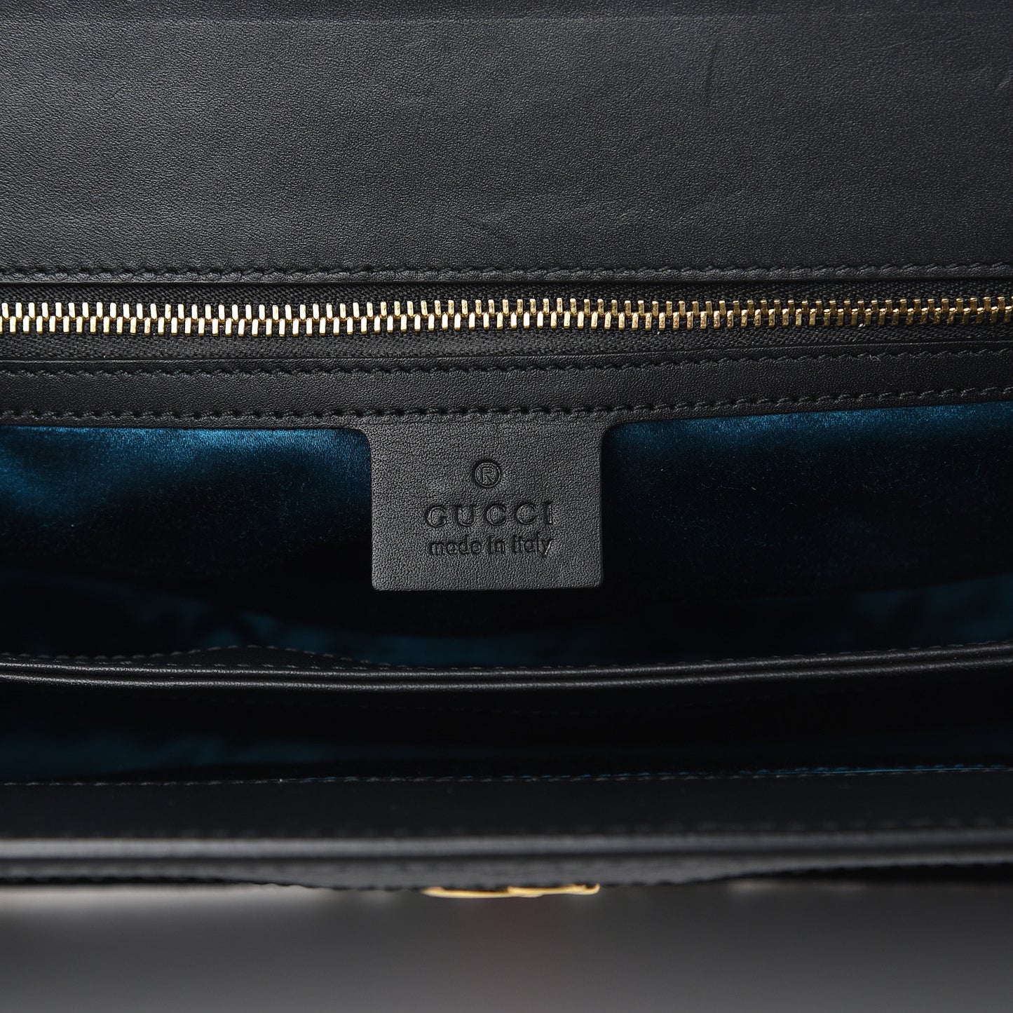 Suede Patent GG Web Medium Ophidia Chain Shoulder Bag Black