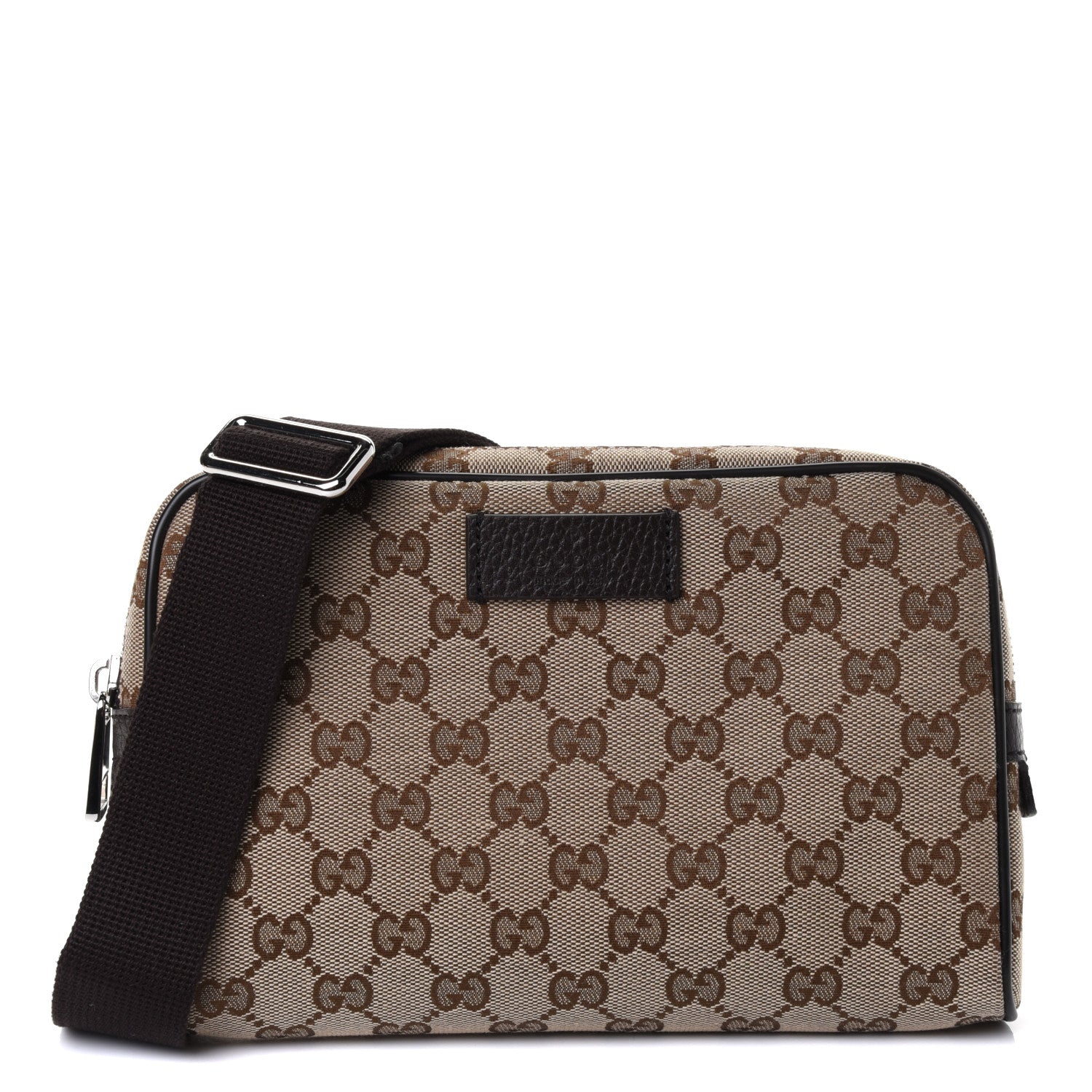Gucci Monogram Belt Bag Dark Brown 1 of 4