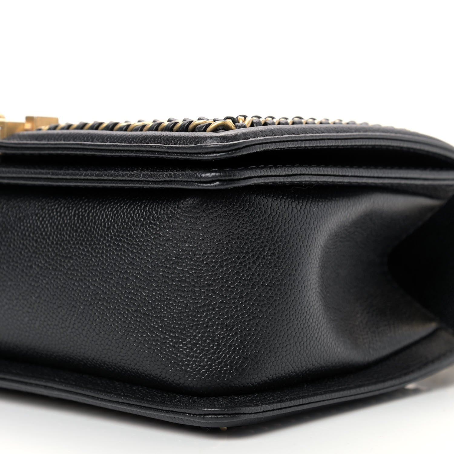 Chanel Caviar Quilted Medium Chain Around Boy Flap Black 9 of 9